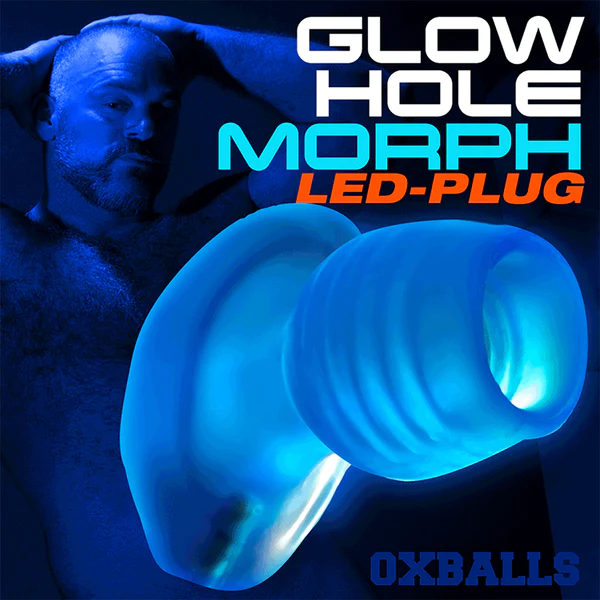 GlowHole – 2Blue Morph – Plug Anale – Oxballs 7 GlowHole – 2Blue Morph – Plug Anale – Oxballs – Image 7