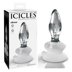 Icicles N.91 – Plug Anale En Verre Avec Ventouse