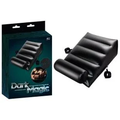 Inflatable Wedge Ramp/Cuffs Dark Magic – Coussin De Sexe Avec Menottes