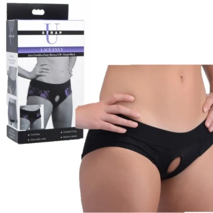 Lace Envy – Crotchless Panty Harness S/M – Harnais – U Strap 1 Lace Envy – Crotchless Panty Harness S/M – Harnais – U Strap