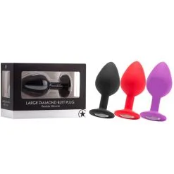 Large – Diamond Butt Plug – Plug Anale Avec Bijou – Ouch!