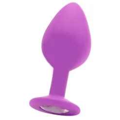 Large – Diamond Butt Plug – Plug Anale Avec Bijou – Ouch! -Pour couple boutique Large Diamond Butt Plug Ouch Mauve 2
