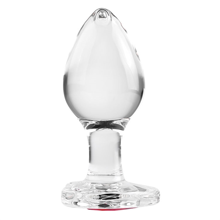 Medium Red Heart Gem Glass Plug – Plug Anale En Verre Avec Bijou En Coeur – Adam & Eve 3 Medium Red Heart Gem Glass Plug – Plug Anale En Verre Avec Bijou En Coeur – Adam & Eve – Image 3
