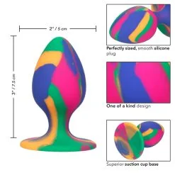 Medium Tie-Dye Plug Cheeky – Plug Anale – California Exotics -Pour couple boutique Medium Tie Dye Plug Cheeky Plug Anale California Exotics 3