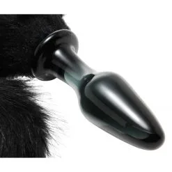 Midnight Fox Tail – Glass Anal Plug – Plug Anale Avec Queue De Renard – Tailz -Pour couple boutique Midnight Fox Tail Glass Anal Plug Tailz 1