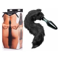 Midnight Fox Tail – Glass Anal Plug – Plug Anale Avec Queue De Renard – Tailz