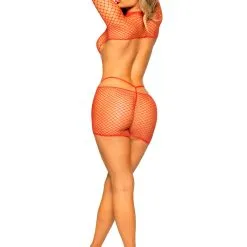 Mini Robe Filet à Manches Longues – 86132 – Leg Avenue -Pour couple boutique Mini Robe Filet a Manches Longues 86132 Leg Avenue 4 scaled 2