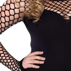 Mini Robe Opaque En Filet – 86585Q- Grande Taille – Leg Avenue -Pour couple boutique Mini Robe Opaque en Filet 86585Q Grande Taille Leg Avenue 4 1