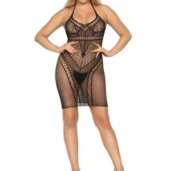 Mini-Robe En Filet – 86962 – Leg Avenue -Pour couple boutique Mini Robe en Filet 86962 Leg Avenue 5
