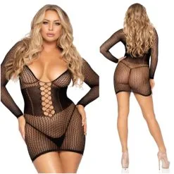 Mini-Robe En Filet à Manches Longues – 86960 – Leg Avenue