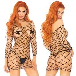 Mini-Robe En Filet Avec Manches Longues – 86157 – Leg Avenue