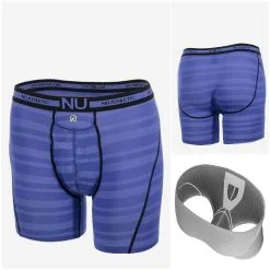 BODYSKYN Nu Athletic – Boxer Long – 100199 – Bleu Rayé – BODYSKIN