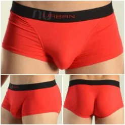 BODYSKYN Nu Urban – Boxer Court En Bambou – 100173 – Rouge – BODYSKIN
