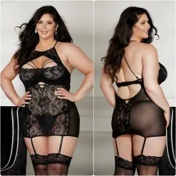 Nuisette Textronic – 31504X – Grande Taille – Shirley Of Hollywood