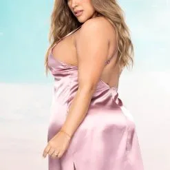 Mapalé Nuisette En Satin – 7422X – Grande Taille – Mapalé -Pour couple boutique Nuisette en Satin 7422X Grande Taille Mapale 3 1