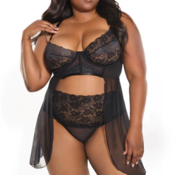 Nuisette Et String – 23101X – Grande Taille – Coquette