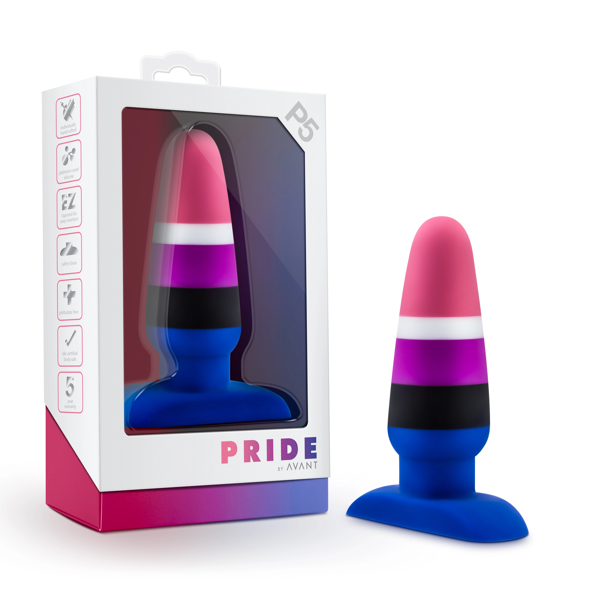 P5 – Pride Avant – Plug Anale – Blush 1 P5 – Pride Avant – Plug Anale – Blush