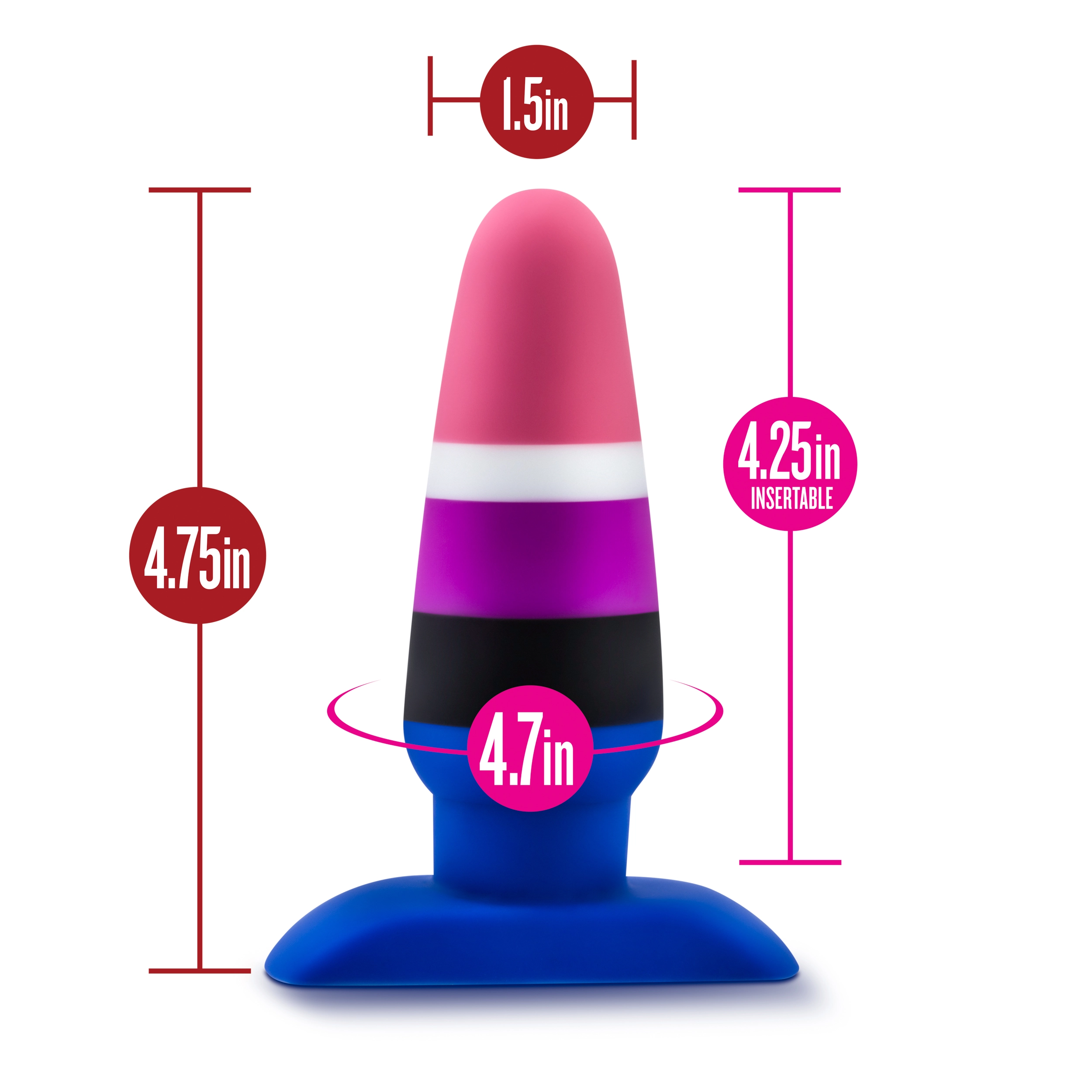 P5 – Pride Avant – Plug Anale – Blush 5 P5 – Pride Avant – Plug Anale – Blush – Image 5