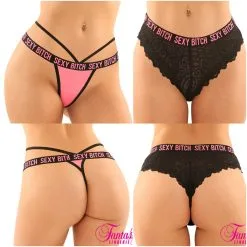 Paquet De Culottes – Sexy Bitch – FA2PK4 – Fantasy Lingerie