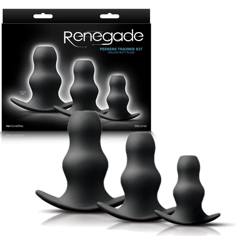 Peekers Trainer Kit Hollow Butt Plug – Ensemble De Plugs Anales – Renegade 1 Peekers Trainer Kit Hollow Butt Plug – Ensemble De Plugs Anales – Renegade