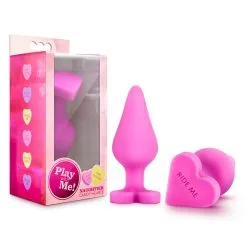 Play With Me – Naughtier Candy Heart – Plug Anale Avec Coeur – Blush -Pour couple boutique Play with Me Naughtier Candy Heart Plug Anale avec Coeur Blush 1