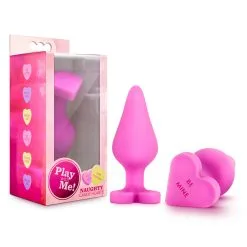 Play With Me – Naughty Candy Heart – Plug Anale Avec Coeur – Blush -Pour couple boutique Play with Me Naughty Candy Heart Plug Anale avec Coeur Blush 1