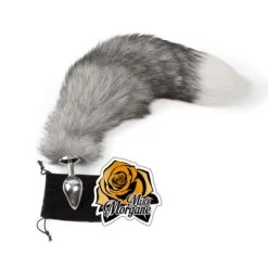 Plug Anale Medium Avec Queue De Renard Indigo – Miss Morgane Gold