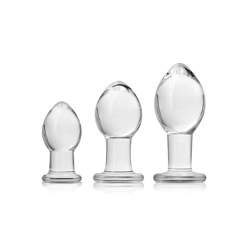 Plug Kit – Ensemble De Plugs Anale En Verre – Crystal Premium Glass 2 Plug Kit – Ensemble De Plugs Anale En Verre – Crystal Premium Glass – Image 2