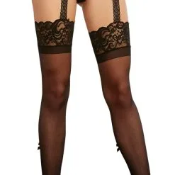 Porte-Jaretelles En Dentelle Avec Bas Transparents – 0271 – Dreamgirl -Pour couple boutique Porte Jaretelles en Dentelle avec Bas Transparents 0271 Dreamgirl 3