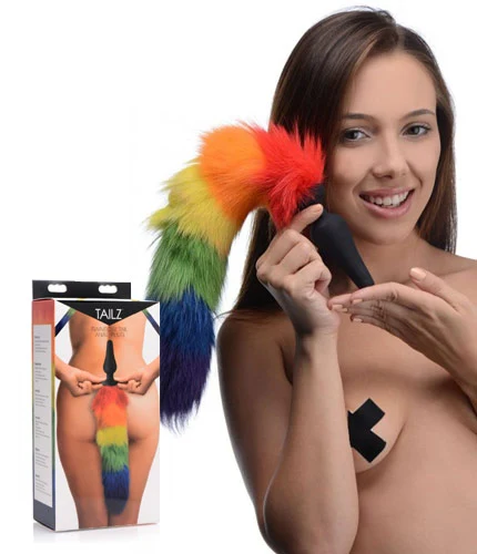Rainbow Tail Anal Plug – Anal Plug – Plug Anale Avec Queue Multicolore – Tailz 1 Rainbow Tail Anal Plug – Anal Plug – Plug Anale Avec Queue Multicolore – Tailz