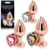 Rear Assets Heart Medium Or Rose – Plug Anale Avec Bijou – Ns Novelties