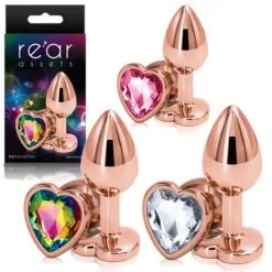 Rear Assets Heart Small Or Rose – Plug Anale Avec Bijou – Ns Novelties