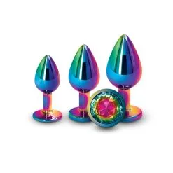 Rear Assets Training Kit Gems – Ensemble De Plugs Anales Ornées D’un Bijou -Pour couple boutique Rear Assets Training Kit Gems Ensemble de Plug Anale Ns Novelties 2 1