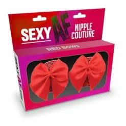 Red Bow Covers – AF Nipple Couture – Pastilles à Mamelons