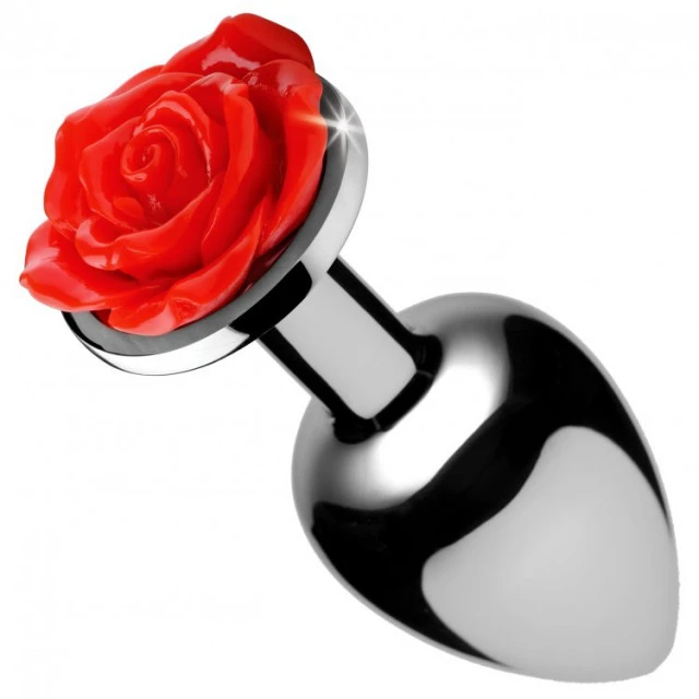 Red Rose – Small Anal Plug – Plug Anale Avec Bijou – Booty Sparks 2 Red Rose – Small Anal Plug – Plug Anale Avec Bijou – Booty Sparks – Image 2