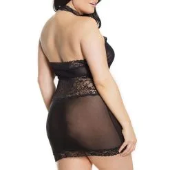 Robe Transparente – 2601X – Grande Taille – Coquette 5 Robe Transparente – 2601X – Grande Taille – Coquette -Pour couple boutique Robe Transparente 2601X Grande Taille Coquette 3