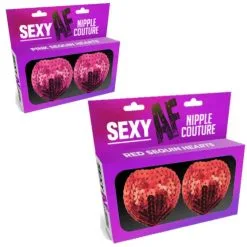 Sequin Heart Covers – AF Nipple Couture – Pastilles à Mamelons