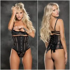 Serre-Taille En Résille Et Satin – 31424 – Shirley Of Hollywood