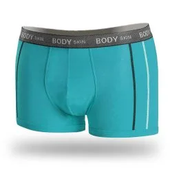 BODYSKYN Shades – Boxer Court En Bambou – 100192 – Turquoise – BODYSKIN
