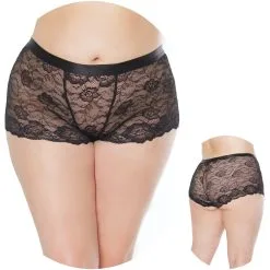 Short En Dentelle – 22132X – Grande Taille – Coquette
