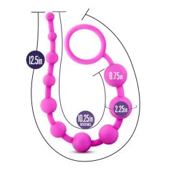 Silicone 10 Beads – Luxe – Boules Anales – Blush -Pour couple boutique Silicone 10 Beads Luxe Boules Anales Blush 1