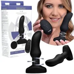 Slim M Curved Rimming Plug With Remote – Rimmers – Plug Anale Rechargeable – Xr BRands