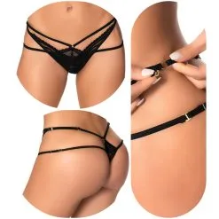 Mapalé Strappy Thong – Dentelle Avec Multi-Sangles – 111 – Mapalé