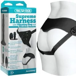 Supreme Harness With Vibrating Plug – Harnais Vac-U-Lock Vibrant – Doc Jonhson