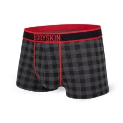 BODYSKYN Swag Carreauté – Boxer Court En Bambou – 100198 – Gris – BODYSKIN