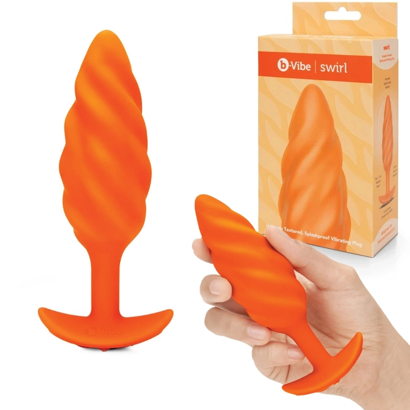 Swirl – Plug Anale Vibrante Rechargeable – B-Vibe 1 Swirl – Plug Anale Vibrante Rechargeable – B-Vibe