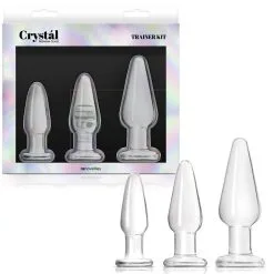 Tapered Kit – Ensemble De Plugs Anale En Verre – Crystal Premium Glass