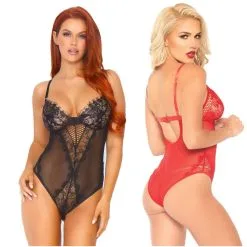 Teddy Dentelle Et Maille – 89239 – Leg Avenue