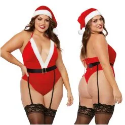 Teddy Avec Jaretelles De Noël -12403X – Grande Taille – Dreamgirl