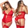 Mapalé Teddy Avec Jaretelles En Dentelle – 8568X – Grande Taille – Mapalé